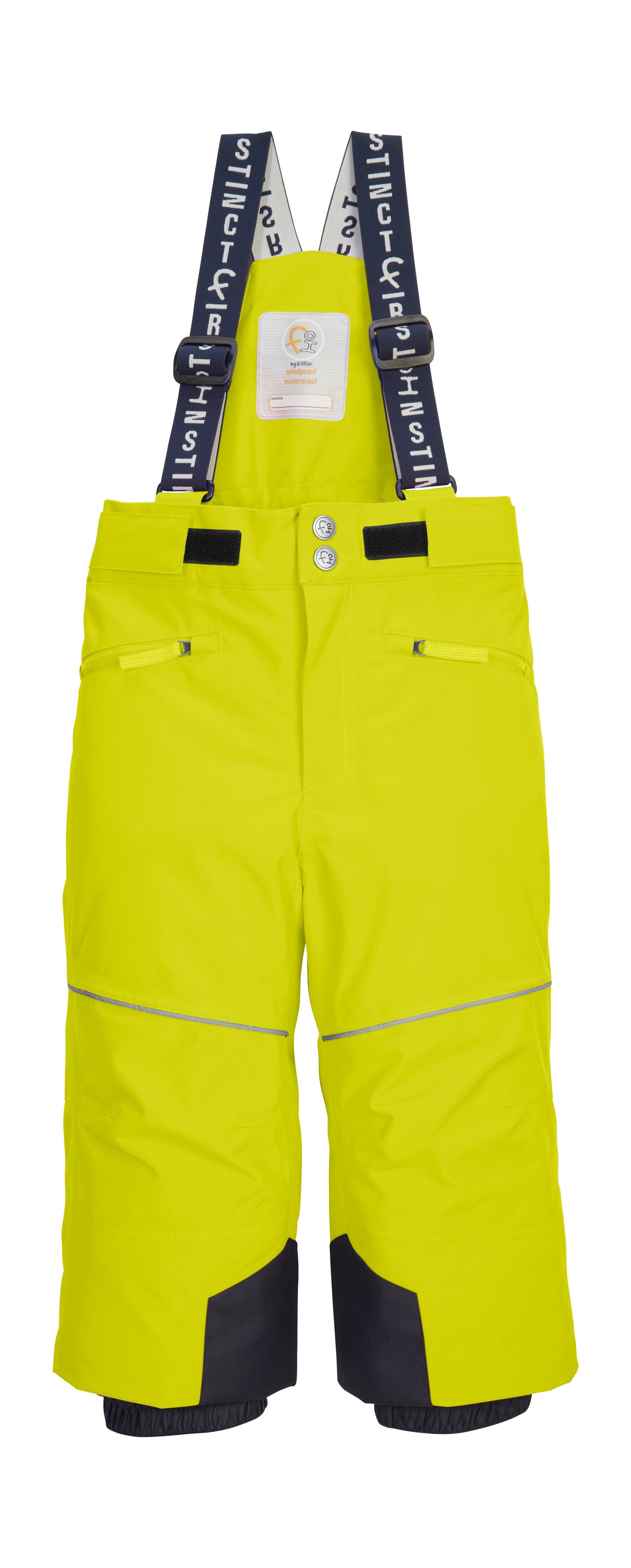 Skihose "FISW 48 MNS SKI PNTS", Kinder, Gr. 110/116, Normalgrößen, limette, Oberstoff: 100% Polyester, Futter: 100% Polyester, Füllung: 100% Polyester, FIRST INSTINCT BY KILLTEC, Hosen, Wasser- und winddichte Schneehose mit Grow-Up-Funktion und... Image