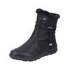 Stiefelette RIEKER "Rieker Stiefelette Lederimitat", Damen, Gr. 39, schwarz, Lederimitat, casual, Schuhe