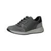 Sneaker GEOX "Geox Sneaker Veloursleder/Textil", Damen, Gr. 36, grau (dunkelgrau), Veloursleder, Textil, casual, Schuhe