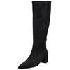 Stiefel HÖGL "Högl Stiefel Veloursleder", Damen, Gr. 37,5, schwarz, Veloursleder, casual, Schuhe