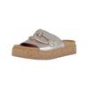 Pantolette GABOR "Gabor Pantoletten Leder", Damen, Gr. 42, puder, Leder, casual, Schuhe
