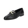 Slipper STEVE MADDEN "STEVE MADDEN Slipper Leder", Damen, Gr. 37, schwarz, Leder, casual, Schuhe