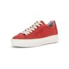 Sneaker GABOR COMFORT "Gabor Comfort Sneaker Veloursleder", Damen, Gr. 38, rot, Veloursleder, casual, Schuhe