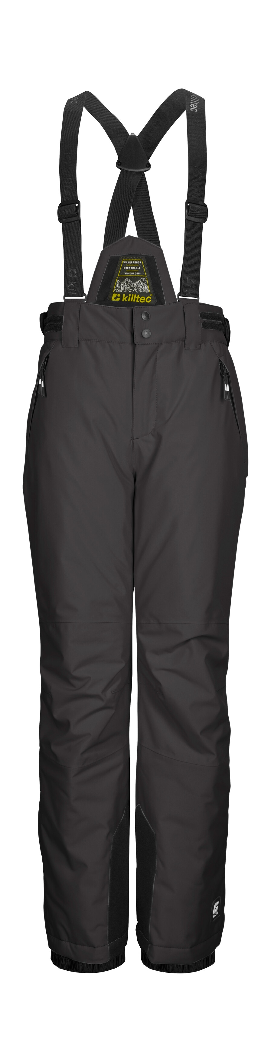Skihose KILLTEC "KSW 214 BYS SKI PNTS", Kinder, Gr. 176, Normalgrößen, stein, Oberstoff: 100% Polyester, Futter: 100% Polyester, Füllung: 100% Polyester, Hosen, Wasserdichte, atmungsaktive Skihose mit verstellbarem Latz. Image