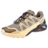 Trailrunningschuh SALOMON "SPEEDCROSS PEAK GORE-TEX", Gr. 49, stone gray, gray grün, grün haze, Synthetik, Textil, sportlich, Schuhe, wasserdicht