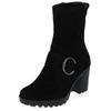 High-Heel-Stiefelette IGI & CO "IGI & CO Stiefelette Leder", Damen, Gr. 41, schwarz, Leder, casual, Schuhe