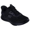 Slip-On Sneaker SKECHERS "SKECH-LITE PRO 2.0", Damen, Gr. 37, schwarz, Textil, unifarben, sportlich, Schuhe, Freizeitschuh, Slipper mit Slip-Ins
