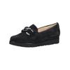 Slipper HASSIA "Hassia Slipper Veloursleder", Damen, Gr. 41,5, blau (ocean), Veloursleder, casual, Schuhe