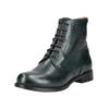 Schnürstiefelette EVERYBODY "Everybody Stiefelette Glattleder", Damen, Gr. 39, grün (dunkelgrün), Glattleder, casual, Schuhe