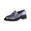 Slipper PAUL GREEN "Paul Green Slipper Leder", Damen, Gr. 37,5, silber (metallic silber), Leder, casual, Schuhe
