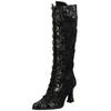 Schnürstiefel LAURA VITA "LAURA VITA Stiefel Leder/Textil", Damen, Gr. 39, schwarz, Leder, Textil, elegant, Schuhe