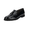 Slipper PAUL GREEN "Paul Green Slipper Leder", Damen, Gr. 38, schwarz (schwarz lack), Leder, casual, Schuhe