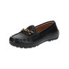 Mokassin GEOX "Geox Mokassin Nappaleder", Damen, Gr. 36, schwarz, Nappaleder, casual, Schuhe