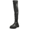 Stiefel STEVE MADDEN "STEVE MADDEN Stiefel Lederimitat", Damen, Gr. 40, grau, Lederimitat, elegant, Schuhe