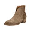 Stiefelette GABOR "Gabor Stiefelette Veloursleder", Damen, Gr. 41, braun (mittelbraun), Veloursleder, casual, Schuhe