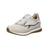 Sneaker GABOR COMFORT "Gabor Comfort Sneaker Leder/Synthetik", Damen, Gr. 38,5, weiß (weiß, beige), Leder, Synthetik, casual, Schuhe