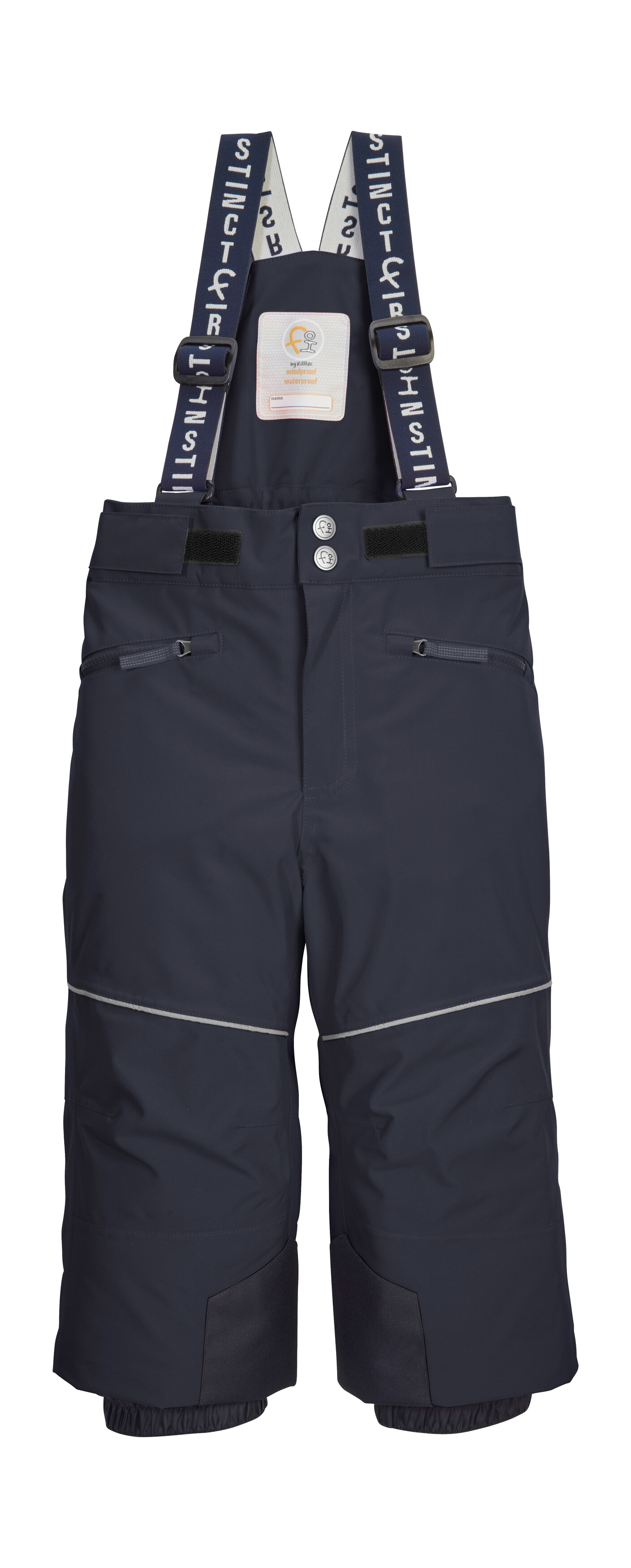 Skihose "FISW 48 MNS SKI PNTS", Kinder, Gr. 86/92, Normalgrößen, blau (navy), Oberstoff: 100% Polyester, Futter: 100% Polyester, Füllung: 100% Polyester, FIRST INSTINCT BY KILLTEC, Hosen, Wasser- und winddichte Schneehose mit Grow-Up-Funktion und... Image