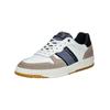 Sneaker BULLBOXER "Bullboxer Sneaker Leder", Herren, Gr. 42, grau (grau, weiß), Leder, casual, Schuhe