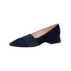 Ballerina PETER KAISER "Peter Kaiser Ballerinas Veloursleder/Textil", Damen, Gr. 40, blau (dunkelblau), Veloursleder, Textil, casual, Schuhe