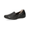 Slipper CAPRICE "Caprice Slipper Leder", Damen, Gr. 38, schwarz, Leder, casual, Schuhe