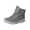 Schnürstiefelette RICOSTA "Ricosta Stiefelette Leder/Textil", Kinder, Gr. 37, grau (dunkelgrau), Leder, Textil, casual, Schuhe
