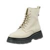 Schnürstiefelette G-STAR "G-Star RAW Stiefelette Leder", Damen, Gr. 38, beige, Leder, casual, Schuhe