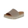 Pantolette GABOR COMFORT "Gabor Comfort Pantoletten Leder", Damen, Gr. 38, beige, Leder, casual, Schuhe