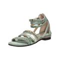 Schaftsandalette LAZAMANI "Lazamani Sandalen Leder", Damen, Gr. 41, grün (sage), Leder, casual, Schuhe