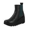 Stiefelette FLY LONDON "Fly London Stiefelette Leder/Textil", Damen, Gr. 39, schwarz, Leder, Textil, casual, Schuhe
