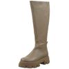 Stiefel STEVE MADDEN "STEVE MADDEN Stiefel Leder", Damen, Gr. 39, grau, Leder, casual, Schuhe