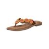 Zehentrenner LAZAMANI "Lazamani Zehensteg Leder", Damen, Gr. 41, orange, Leder, casual, Schuhe