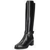 Stiefel NERO GIARDINI "Nero Giardini Stiefel Leder/Textil", Damen, Gr. 40, schwarz, Leder, Textil, casual, Schuhe