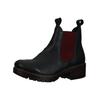 Stiefelette LAZAMANI "Lazamani Stiefelette Leder/Textil", Damen, Gr. 38, rot (schwarz, rot), Leder, Textil, casual, Schuhe