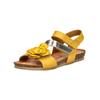 Riemchensandale IGI & CO "IGI & CO Sandalen Leder", Damen, Gr. 37, gelb, Leder, casual, Schuhe