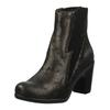High-Heel-Stiefelette FLY LONDON "Fly London Stiefelette Leder", Damen, Gr. 40, grau (graphite), Leder, casual, Schuhe