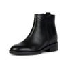 Stiefelette GEOX "Geox Stiefelette Glattleder", Damen, Gr. 38, schwarz, Glattleder, casual, Schuhe