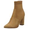 Stiefelette STEVE MADDEN "STEVE MADDEN Stiefelette Textil", Damen, Gr. 40, braun (camel), Textil, casual, Schuhe