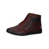 Schnürstiefelette SOFTINOS "softinos Stiefelette Leder", Damen, Gr. 41, rot (rot, schwarz), Leder, casual, Schuhe