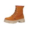 Schnürstiefelette KICKERS "Kickers Stiefelette Leder", Kinder, Gr. 33, braun (camel), Leder, casual, Schuhe