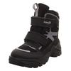 Winterboots SUPERFIT "SNOW MAX WMS: weit", Kinder, Gr. 29, grau (schwarz, hellgrau), Synthetik, Textil, sportlich, Schuhe, Snowboots für breite Füße geeignet, Größenschablone zum Download
