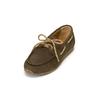 Bootsschuh MARC O'POLO "aus Veloursleder in Cord-Optik", Damen, Gr. 39, schwarz mossy olive, Obermaterial: 100% Leder (Rind), unifarben, Schuhe