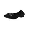 Ballerina REGARDE LE CIEL "Regarde Le Ciel Ballerinas Veloursleder", Damen, Gr. 38, schwarz, Veloursleder, casual, Schuhe