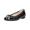 Ballerina GABOR COMFORT "Gabor Comfort Ballerinas Nappaleder", Damen, Gr. 40, schwarz, Nappaleder, casual, Schuhe