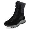 Schnürstiefelette TAMARIS "Tamaris Stiefelette Leder/Textil", Damen, Gr. 41, schwarz, Leder, Textil, casual, Schuhe