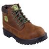 Schnürstiefel SKECHERS "SERGEANTS JOHN DEERE-DOZER", Herren, Gr. 48,5, braun (braun, grün), Leder, kontrastfarbene Details, casual, Schuhe, Boots mit John Deere Collaboration