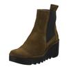 Stiefelette FLY LONDON "Fly London Stiefelette Leder/Textil", Damen, Gr. 40, braun, Leder, Textil, casual, Schuhe