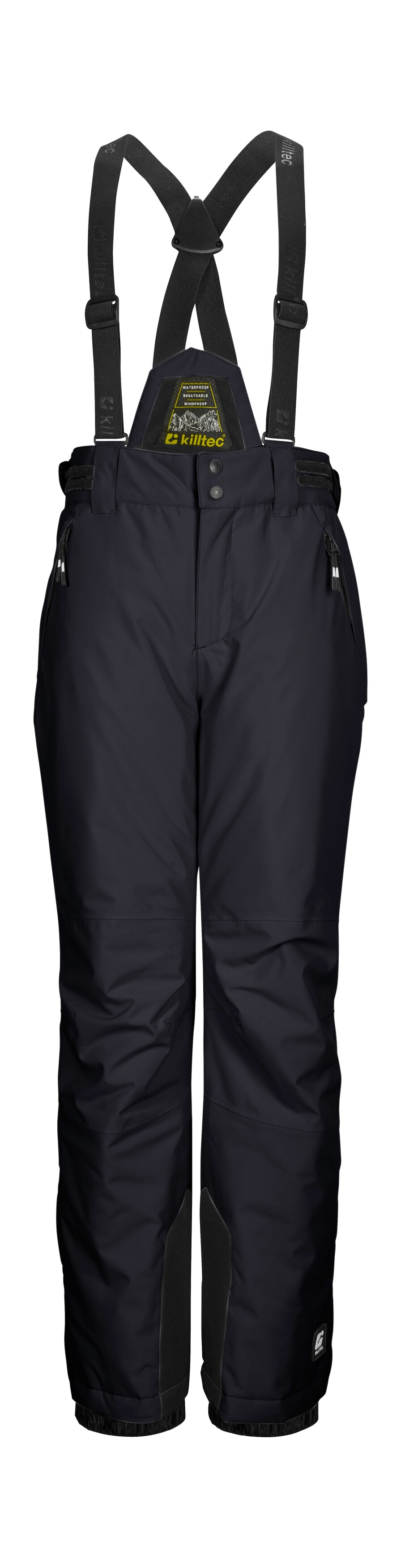 Skihose KILLTEC "KSW 214 BYS SKI PNTS", Kinder, Gr. 176, Normalgrößen, midnight, Oberstoff: 100% Polyester, Futter: 100% Polyester, Füllung: 100% Polyester, Sportlich, Hosen, Wasserdichte, atmungsaktive Skihose mit verstellbarem Latz. Image