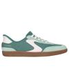 Slip-On Sneaker SKECHERS "HOTSHOT-EVERYDAY EASE", Damen, Gr. 35, bunt (grün, hellrosa), Nylon, Veloursleder, Lederimitat, sportlich, Schuhe, Retro Sneaker, Schnürschuh mit Slip-ins