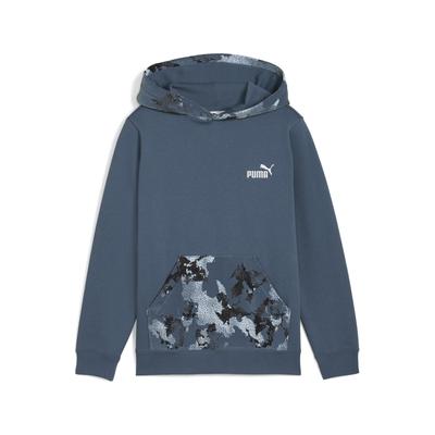 Hoodie PUMA "Essentials Camo Hoodie Jungen", Kinder, Gr. 152, schwarz indigo blau, 66% Baumwolle, 34% Polyester, normal, Langarm, Sweatshirts Image