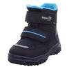 Winterboots SUPERFIT "HUSKY1 WMS: mittel", Kinder, Gr. 23, blau (dunkelblau), Textil, casual, Schuhe, Snowboots mit wasserdichtem GORE TEX, Größenschablone zum Download